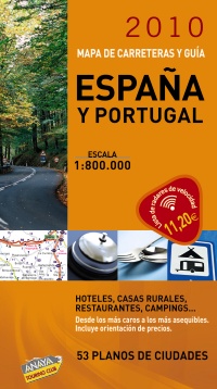 GUIA Y MAPA DE CARRETERAS DE ESPAA Y PORTUGAL 1:800.000, (2