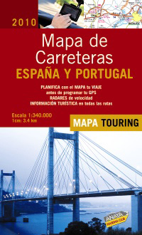 MAPA CARRETERAS ESPAA-PORTUGAL 2010