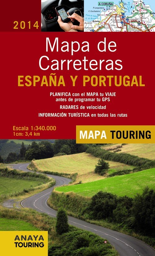 MAPA DE CARRETERAS DE ESPAA Y PORTUGAL 2014