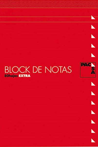 BLOCK NOTAS 1/8 LISO CPA 80H ENCOLADO PACK 10U