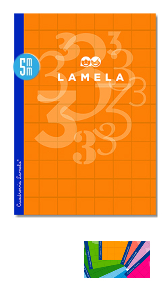 LIBRETA LAMELA A4 5MM 50H TAPA CARTON PLASTIFICADO PACK 10
