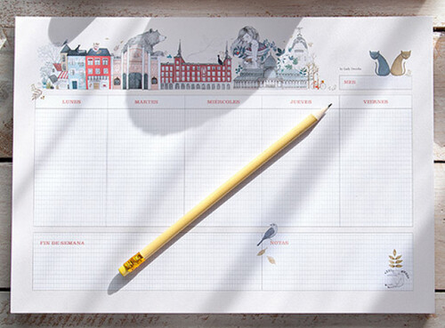 PLANIFICADOR A4 SEMANAL LADY DESIDIA I LOVE MADRID