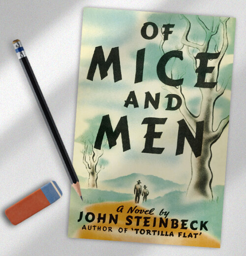 CUADERNO A5 48H FIRST EDITIONS OF MICE AND MEN