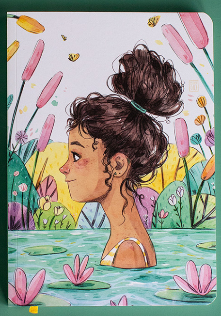 CUADERNO 160H ESTHER GILI BA�O DE COLORES 16,5X23,5CM