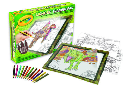 PIZARRA DINO LED DE LUXE C/12 LAPICES DE COLORES