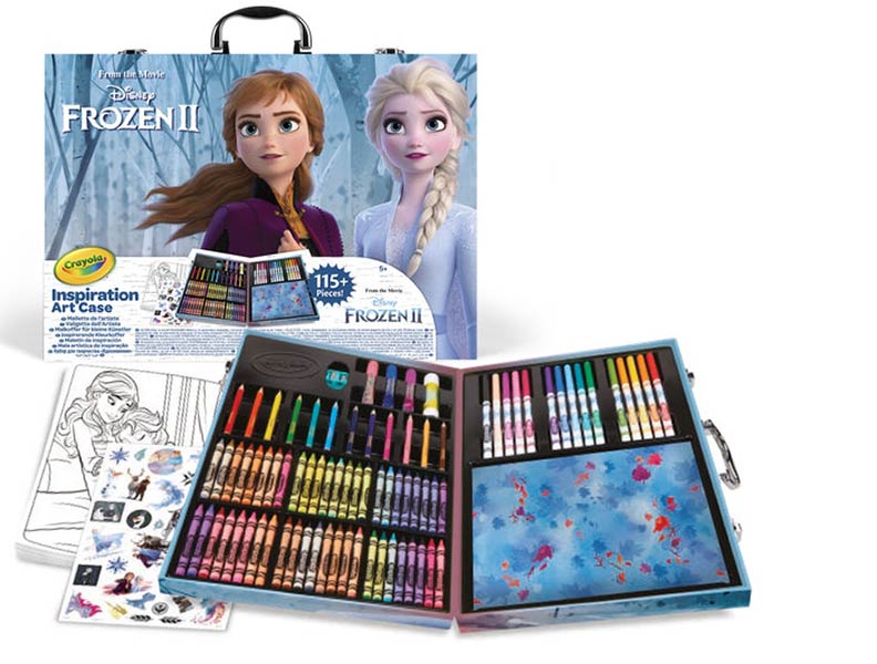 MALETIN DIBUJO 115 PIEZAS SURTIDAS FROZEN 2 DISNEY