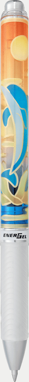 BOLI PENTEL ENERGEL BL77 AZUL ANIMALES MARINOS DELFIN - 12U