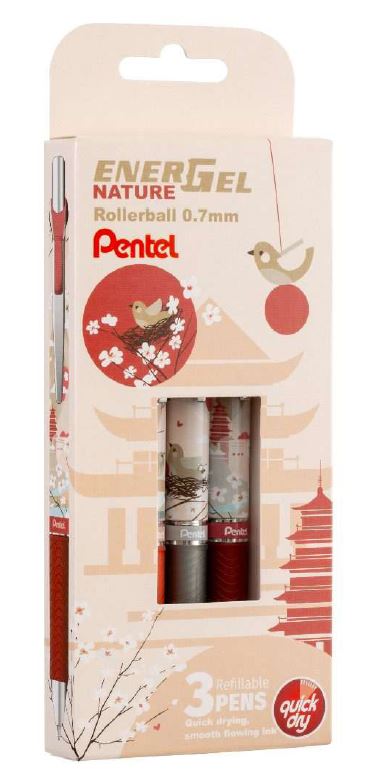 BOLI PENTEL ENERGEL NATURE CLARO ED.LIMITADA - 3U CAJA