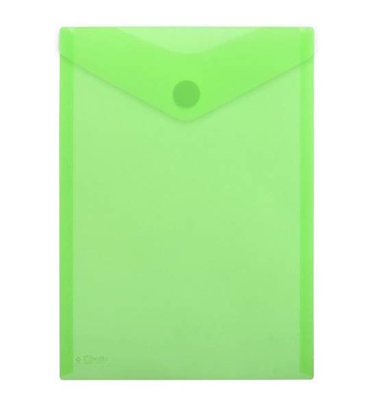 SOBRE VELCRO A4+ APERTURA SUPERIOR VERDE V-LOCK - PACK 10