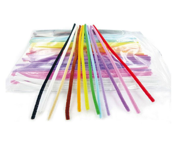 CHENILLAS COLORES SURTIDOS - 150U BOLSA ( LIMPIAPIPAS )
