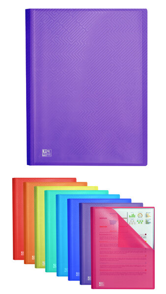 CARPETA 40 FUNDAS A4 PP COLORES SURTIDOS URBAN-CAJA 10