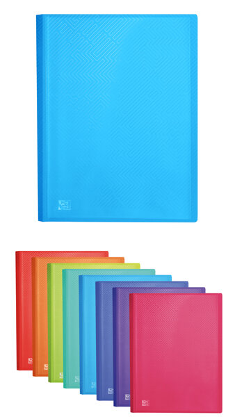 CARPETA 80 FUNDAS A4 PP COLORES SURTIDOS URBAN-CAJA 10