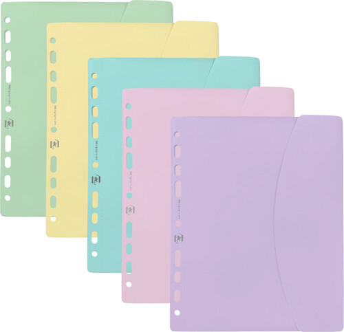 SOBRE VELCRO MULTITALADRO A5+ PP CRISTAL LIVE & GO PASTEL