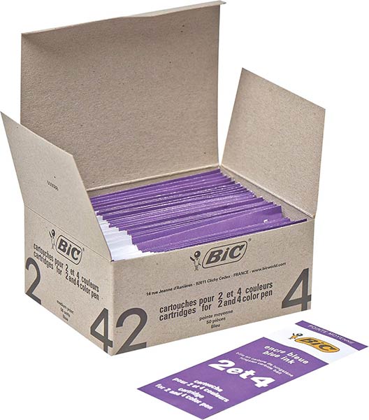 RECAMBIO AZUL PARA BOLIS 4 COLORES SUELTOS - CAJA 50U