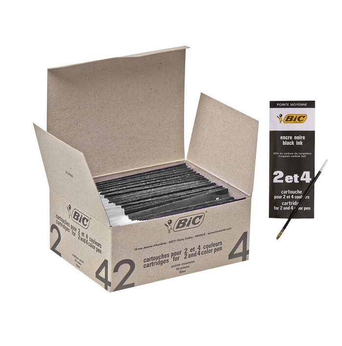 RECAMBIO NEGRO PARA BOLIS 4 COLORES SUELTOS - CAJA 50U