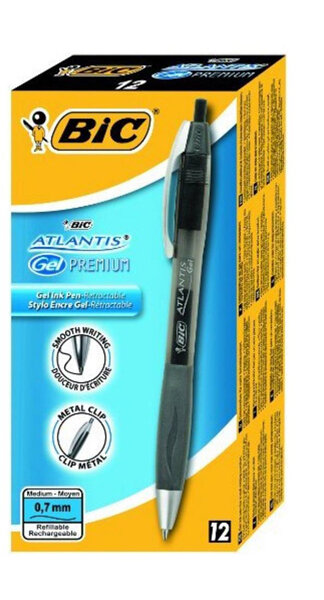 BOLI BIC GEL NEGRO CAJA 12U-ATLANTIS PREMIUM