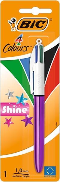 BLISTER 1 BOLI BIC 4 COLORES SHINE SURTIDO