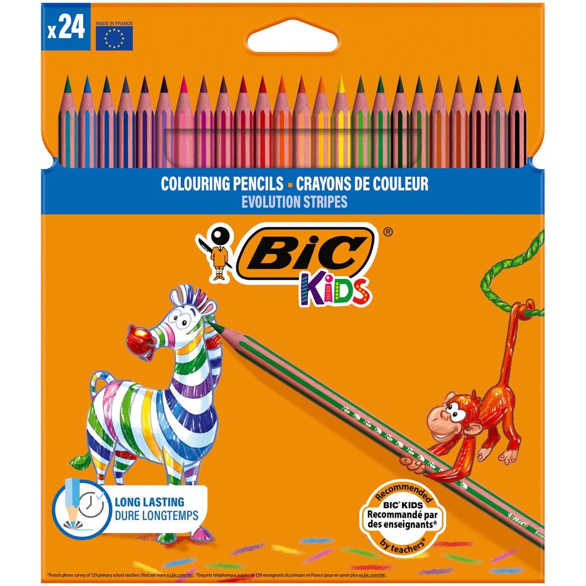 LAPICES 24 COLORES BIC KIDS