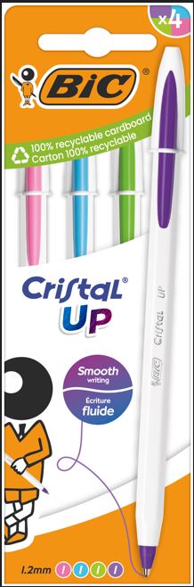 BLISTER 4 BOLI CRISTAL UP COLORES FASHION 4U BLISTER