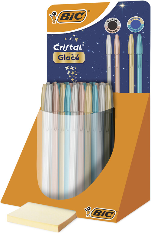 BOLI BIC CRISTAL GLACE SURTIDO - 40U TUBO