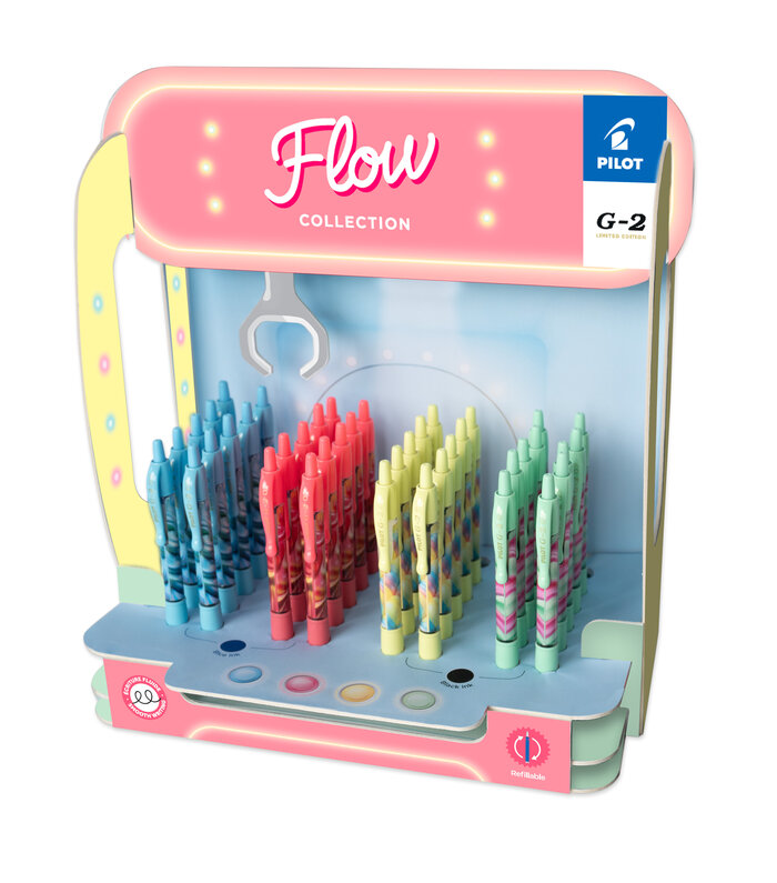 BOLI PILOT G2 COLORES FLOW SURTIDOS - 48U EXPOSITOR