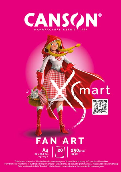 BLOC ENCOLADO A4 CANSON XSMART SURTIDO-24U EXPOSITOR CARTON