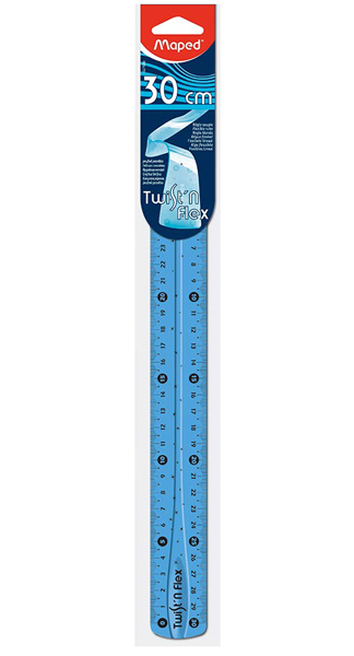 REGLA 30 CM FLEXIBLE TWISTN FLEX MAPED CAJA 20