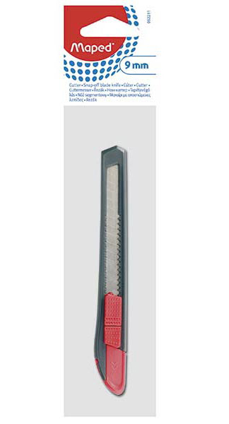 CUTTER 9 MM PLASTICO BLISTER