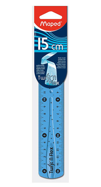 REGLA 15 CM FLEXIBLE TWISTN FLEX MAPED