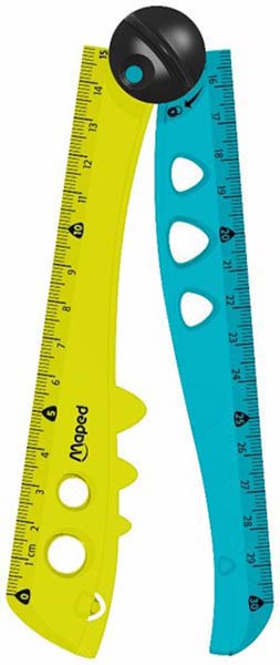 REGLA PLEGABLE 15 / 30 CM CROC CROC - CAJA 18