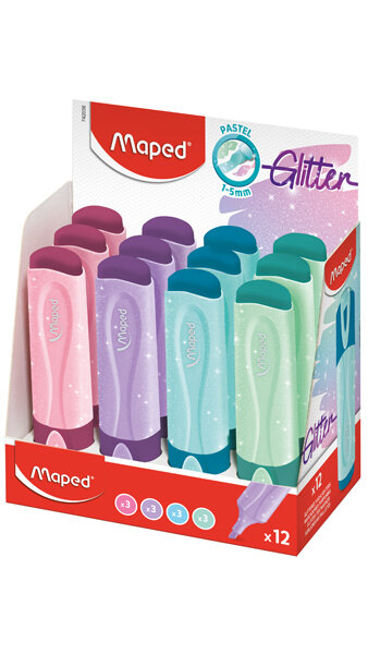 ROTU FLUOR PASTEL CON GLITTER SURTIDOS FLUO PEPS-EXP.12U