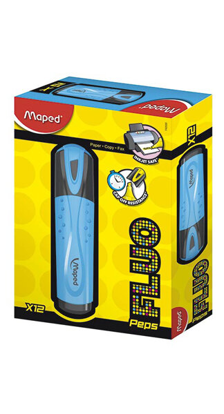 ROTU FLUOR MAPED PEPS AZUL-CAJA 12U