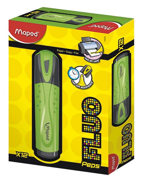 ROTU FLUOR MAPED PEPS VERDE-CAJA 12U