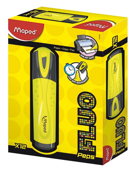 ROTU FLUOR MAPED PEPS AMARILLO-CAJA 12U