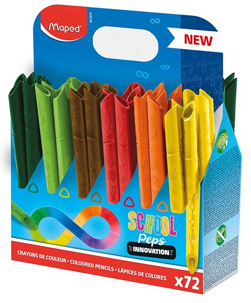 LAPICES COLORES INFINITY COLORPEPS 72U SCHOOL PACK