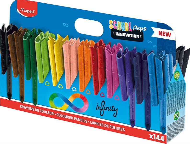 LAPICES COLORES INFINITY COLORPEPS 144U SCHOOL PACK