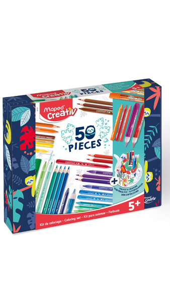 KIT COLOREADO 50 PIEZAS SURTIDAS + 1 ACTIVIDAD CREATIVA