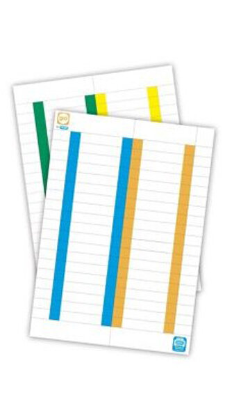 ETIQUETAS CARPETAS COLGANTES CRISTAL 8CM 10H 38ETIQUETAS