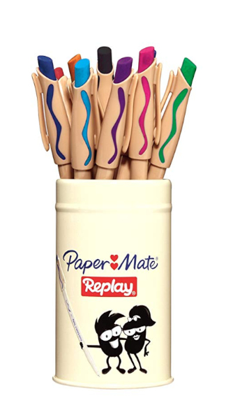 BOLI PAPERMATE REPLAY 12 COLORES BOTE-EXP.12 BOTES