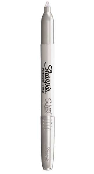 ROTU PERMANENTE SHARPIE PLATA METALLIC-CAJA 12U