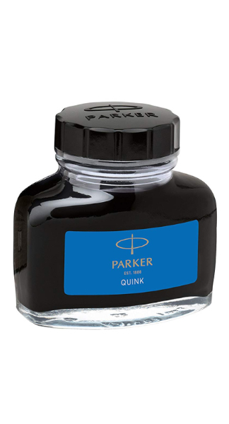 TINTERO PARKER AZUL LAVABLE FRASCO TINTA 57ML QUINK INK