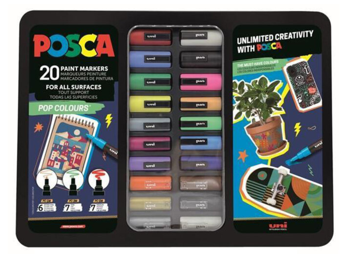 SET 8 ROTU POSCA PC5M COLORES SURTIDOS + REGALO