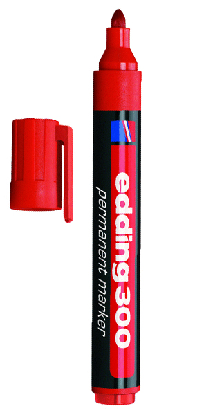 ROTU EDDING 300 ROJO - CAJA 10U