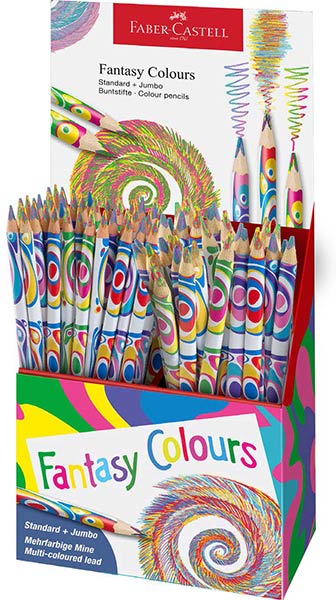 LAPICES MULTICOLOR STANDAR + JUMBO FANTASY COLOURS - 84U CA