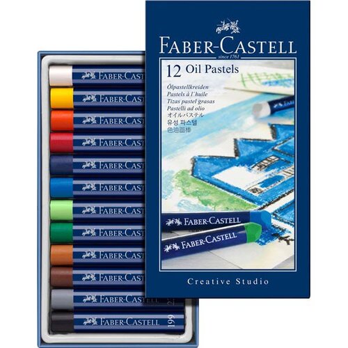 CERAS PASTEL 12 COLORES CAJA CARTON-STUDIO QUALITIY OLEO