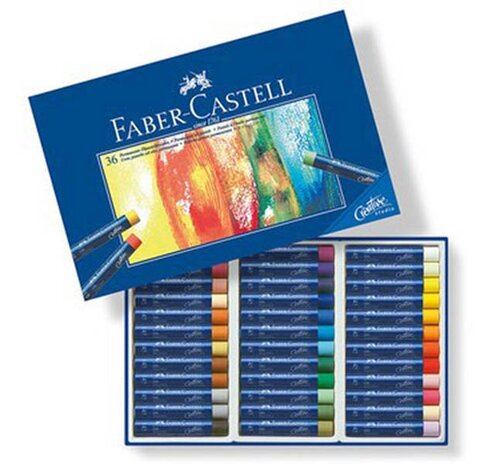 CERAS PASTEL 36 COLORES CAJA CARTON-GOLDFABER STUDIO OIL