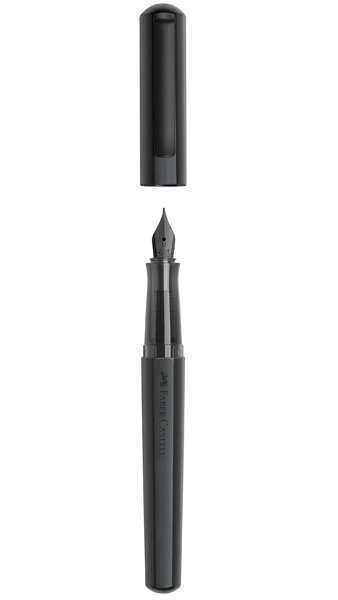 PLUMA FABER HEXO NEGRO MATE PUNTA M