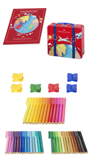 ROTU 40 COLORES CONNECTOR ESTUCHE METALICO FORMA MALETA