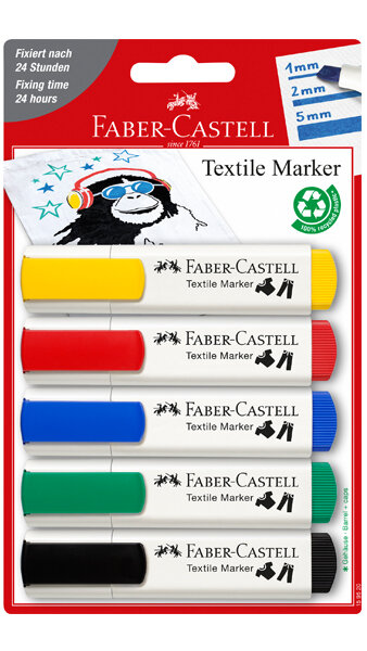 BLISTER ROTU FLUOR TEXTIL 5 COLORES BASICOS