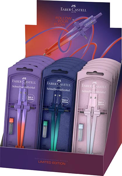 COMPAS AJUSTE RAPIDO STREAM FLOW 3 COLORES SURT. - 15U EXP